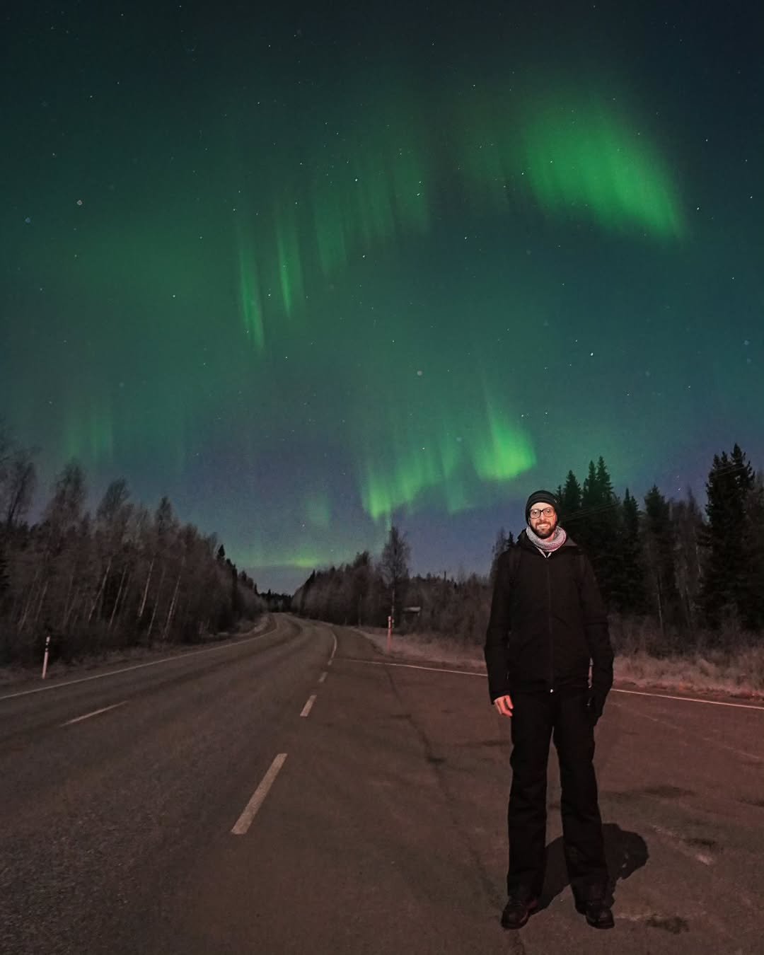 Aurora nos seguiu até a Lapônia Finlandesa! 🇫🇮